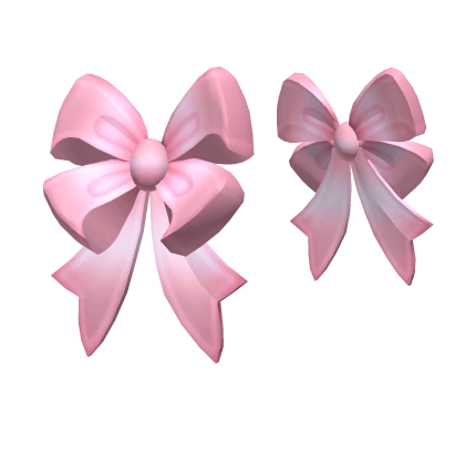 Soft Cutesy Hair Bows in Pink