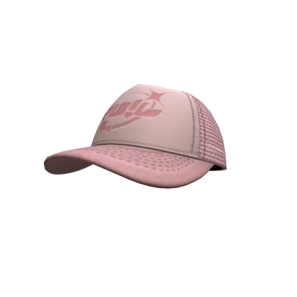TILTED EV!L TRUCKER CAP -- PINK