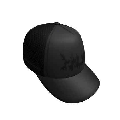 BACKWARDS HAUNT TRUCKER CAP -- BLACK