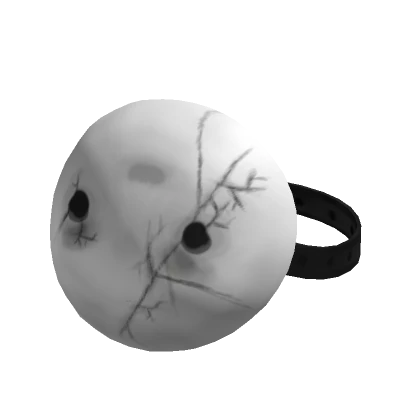 White Hollow Forehead Mask