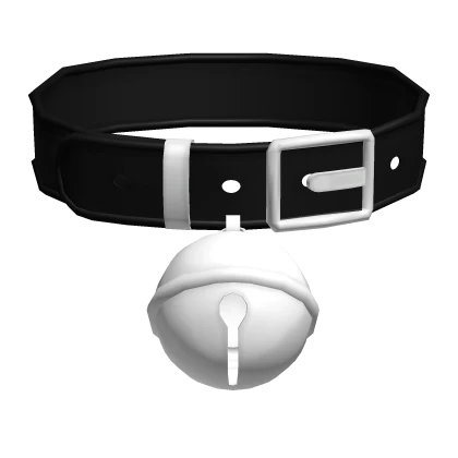 ♡ : (3.0) kawaii black collar w/ giant bell