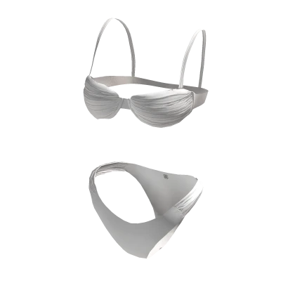 White Old Money Bikini