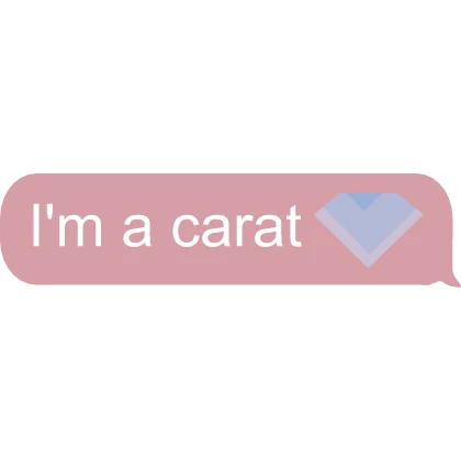 I'm a carat text Seventeen fan