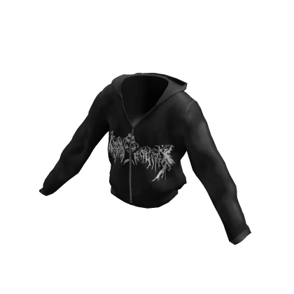 GRUNGE y2k printed jacket black 