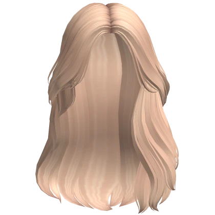 Pretty Swept Flowy Wavy Girl Hair (Blonde)