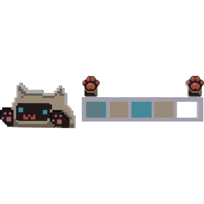 Siamese Cat 8-bit Health Bar