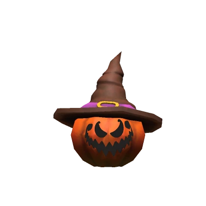 Witch Pumpkin Head