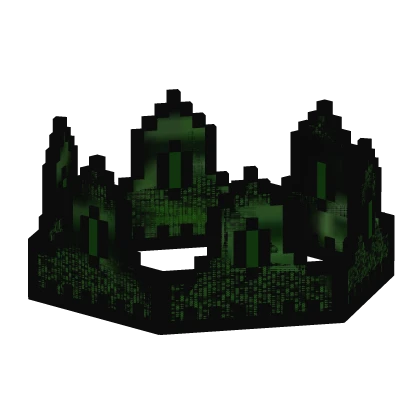 Hacker Animated Glitch 8-Bit Royal Crown