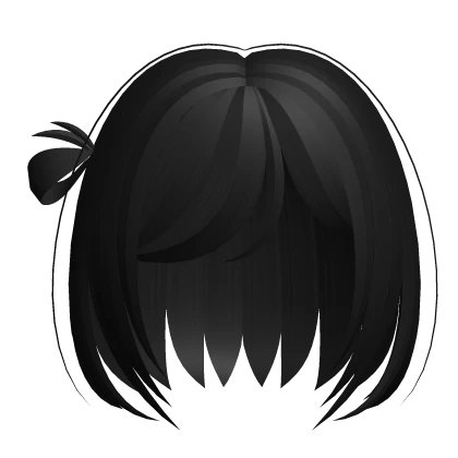 ノ꒰ kawaii black mini bob ❤︎ ͡ 𐦯