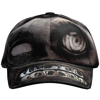 leather "murakami" painted cap