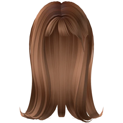 ♡ Long Dolly Hair With Bangs (Light Brown) ♡