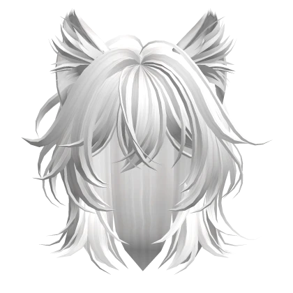 White Cat Ears Hairstyle