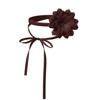 flower ribbon choker