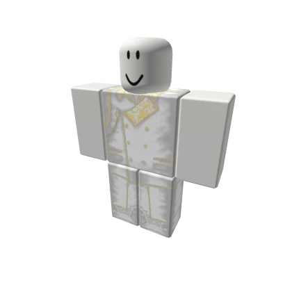 White Royal Knight Golden pants