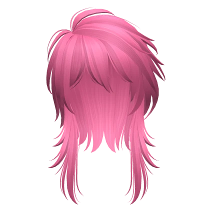 messy vkei anime hair (hot pink)