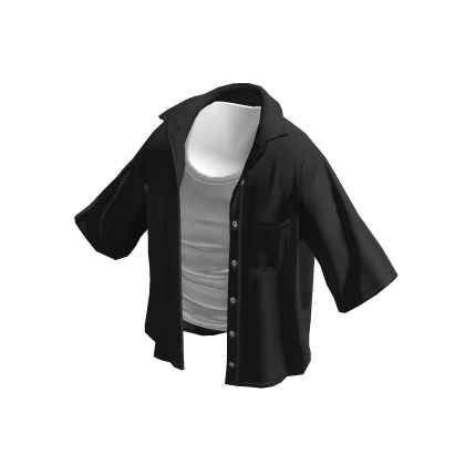 💗Y2K ESSENTIAL LAYERING SHIRT_BLACK