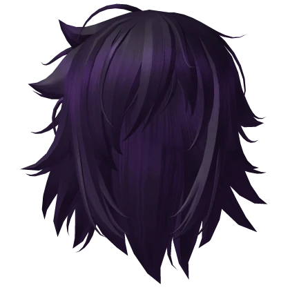 Scene Purple Sleepy Messy Hair