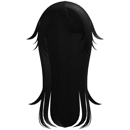 ♡ cutecore kawaii neko long hair black