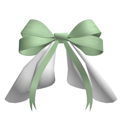 Waist ruffled bow in sage green