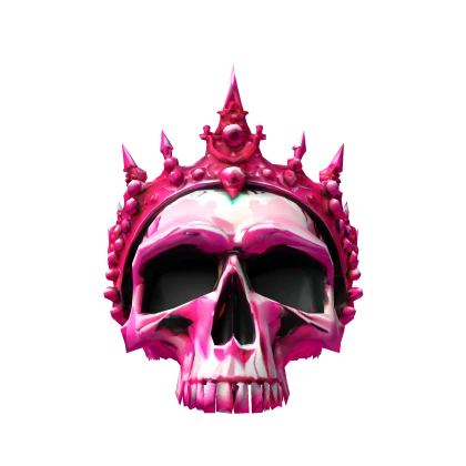 Hot Pink Skull Tiara