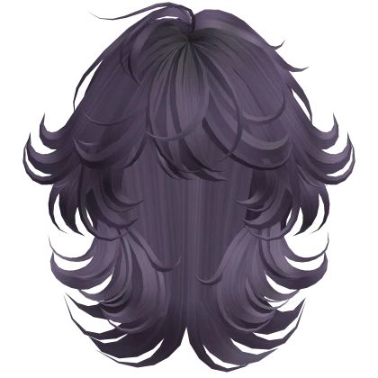 Fluffy Voluminous Wavy Hair (Purple)
