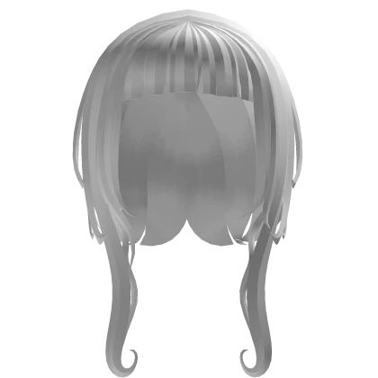 cute white hair with long front pieces