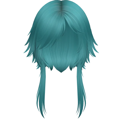 visual kei jellyfish hair (teal)