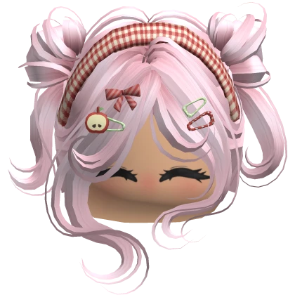 Messy Igari Mori Kei Twirly Buns (Light Pink)