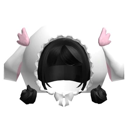 cheap kawaii doll bunny angel buns hoodie white