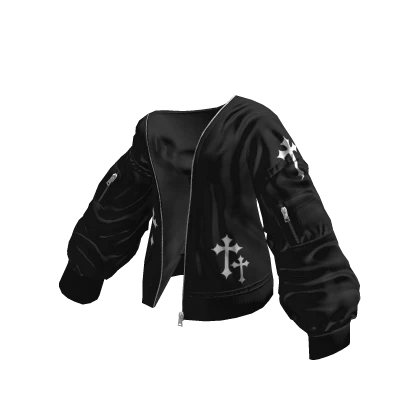 Black Jacket w/ Crosses