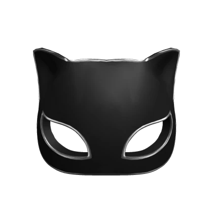 Cat Woman Egyptian Face Mask Hat Black Steel