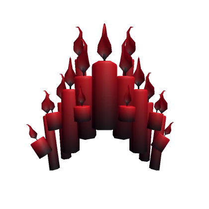 Magical Crimson Floating Candle Crown