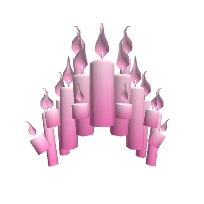 Magical Pastel Pink Floating Candle Crown