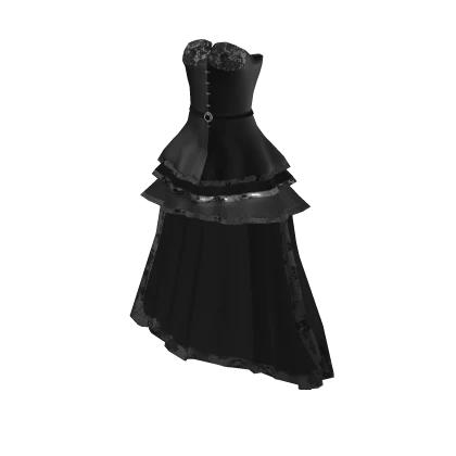 ♾️ Black velvet corset dress