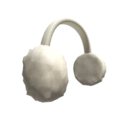 Fluffy White Earmuffs