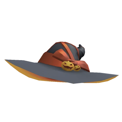 Orange Halloween Witch Hat