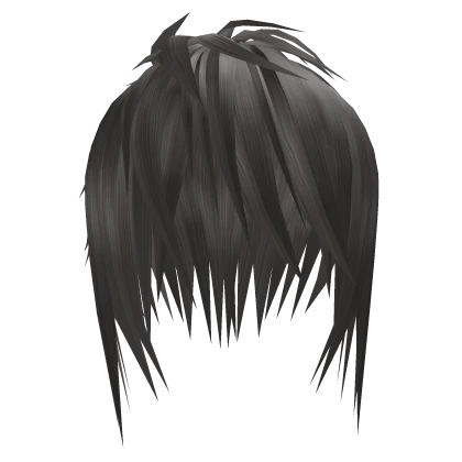 Silver Unkept Emo Vkei Anime Hairstyle