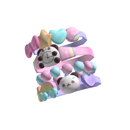 𐔌 cute decora kandi harajuku rainbow bracelet