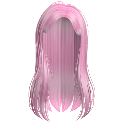 Pink Straight Long Hair