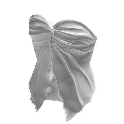 White Summer Vacation Twisted Tube Top