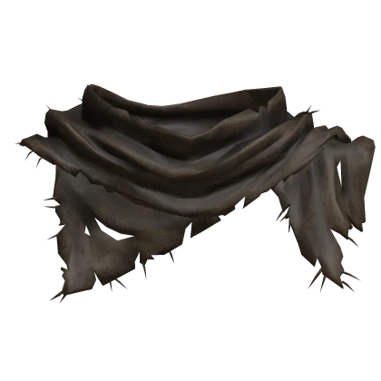 Distressed Torn Scarf - Brown