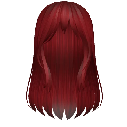 Long Red Anime Hair