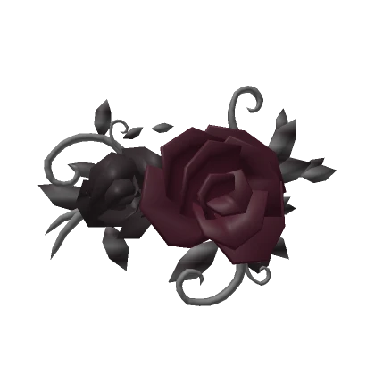 Goth Flower Front Crown