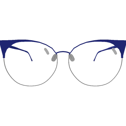 Cute Blue Cat-Eye Glasses