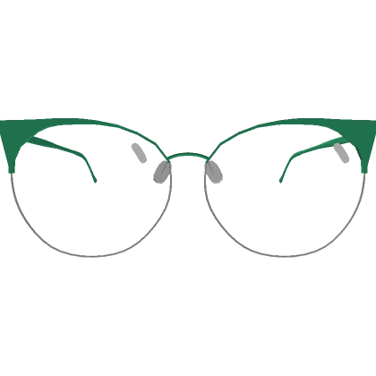 Cute Green Cat-Eye Glasses