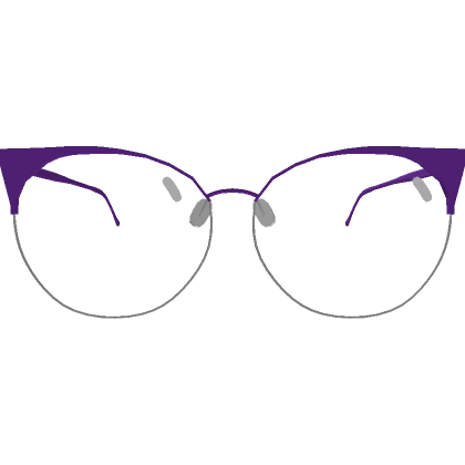 Cute Purple Cat-Eye Glasses