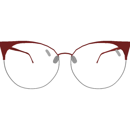 Cute Red Cat-Eye Glasses