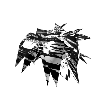 [ANIMATED] Glitch Black And White Scene Hair
