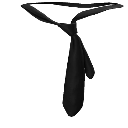 Black Loose Neck Tie 1.0