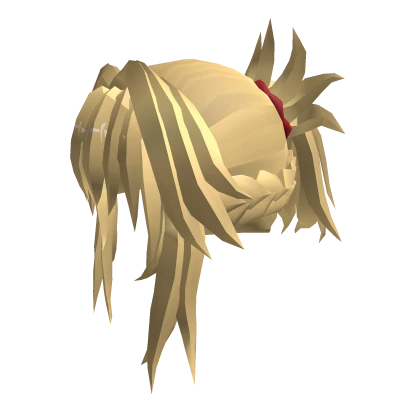 Blonde Messy Ponytail Hair